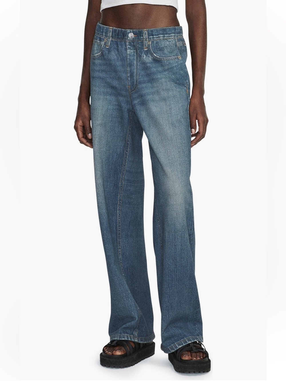 Rag & Bone Cotton Terry Sweatpant Jeans